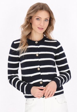 DreiMaster CARDIGAN - Cardigan - navy offwhite stripe