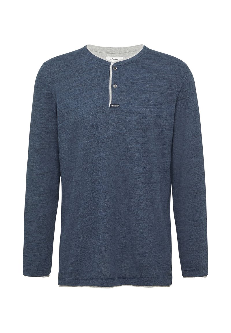 s.Oliver 05.001.31.7175 Maglietta a Maniche Lunghe, Blu Navy, 48 Donna