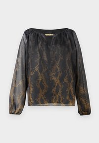 Blouse - black/amber gold-coloured