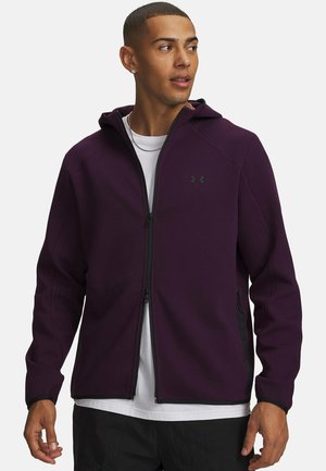 Under Armour, UNSTOPPABLE FLEECE - Суитшърт с цип - purple echo
