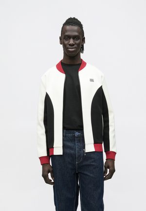 VARSITY BLOUSON - Užtrauktuku užsegamas treningas - white