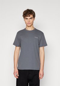 Calvin Klein MICRO LOGO 2 PACK  - Basic póló - iron gate / white