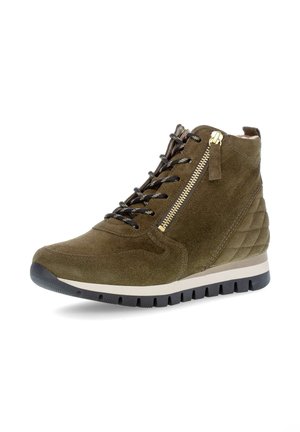 COMFORT SNEAKER - Baskets montantes - oliv flausch gold