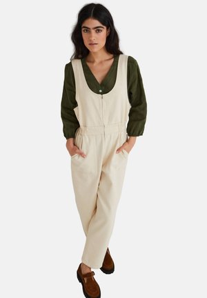Robe salopette à motif léopard en jean Marron Tommy Hilfiger