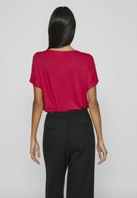 VILA VIELLETTE V NECK - Camicetta - cerise