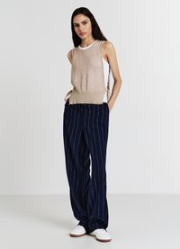 Calliope STRAIGHT  - Pantalon classique - var blu