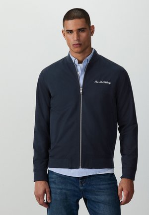 Next, REGULAR FIT - EMBROIDERED SMART - Giubbotto Bomber - navy blue