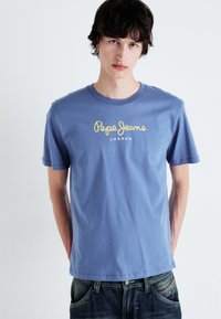 Pepe Jeans EGGO - Marškinėliai su spaudiniu - sea blue