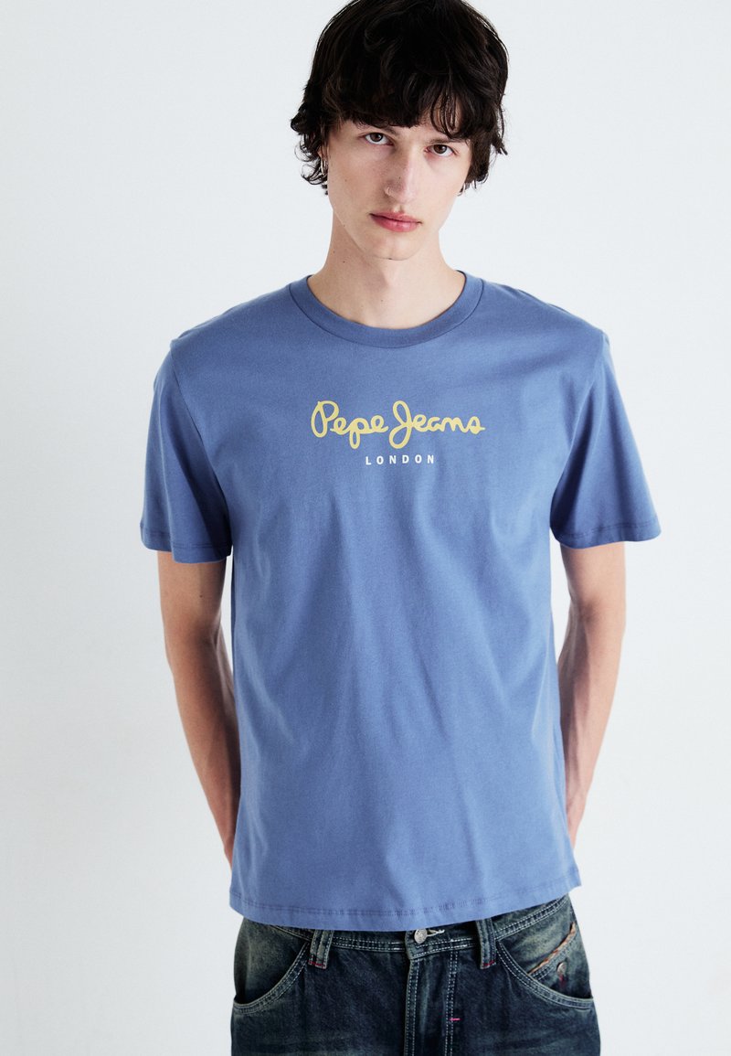 Pepe Jeans EGGO - Marškinėliai su spaudiniu - sea blue
