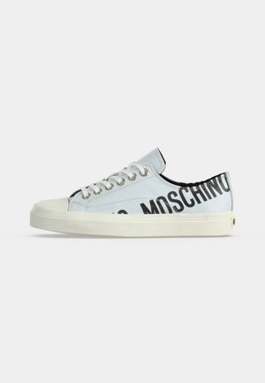 MOSCHINO, LOGO - Baskets basses - bianco/nero