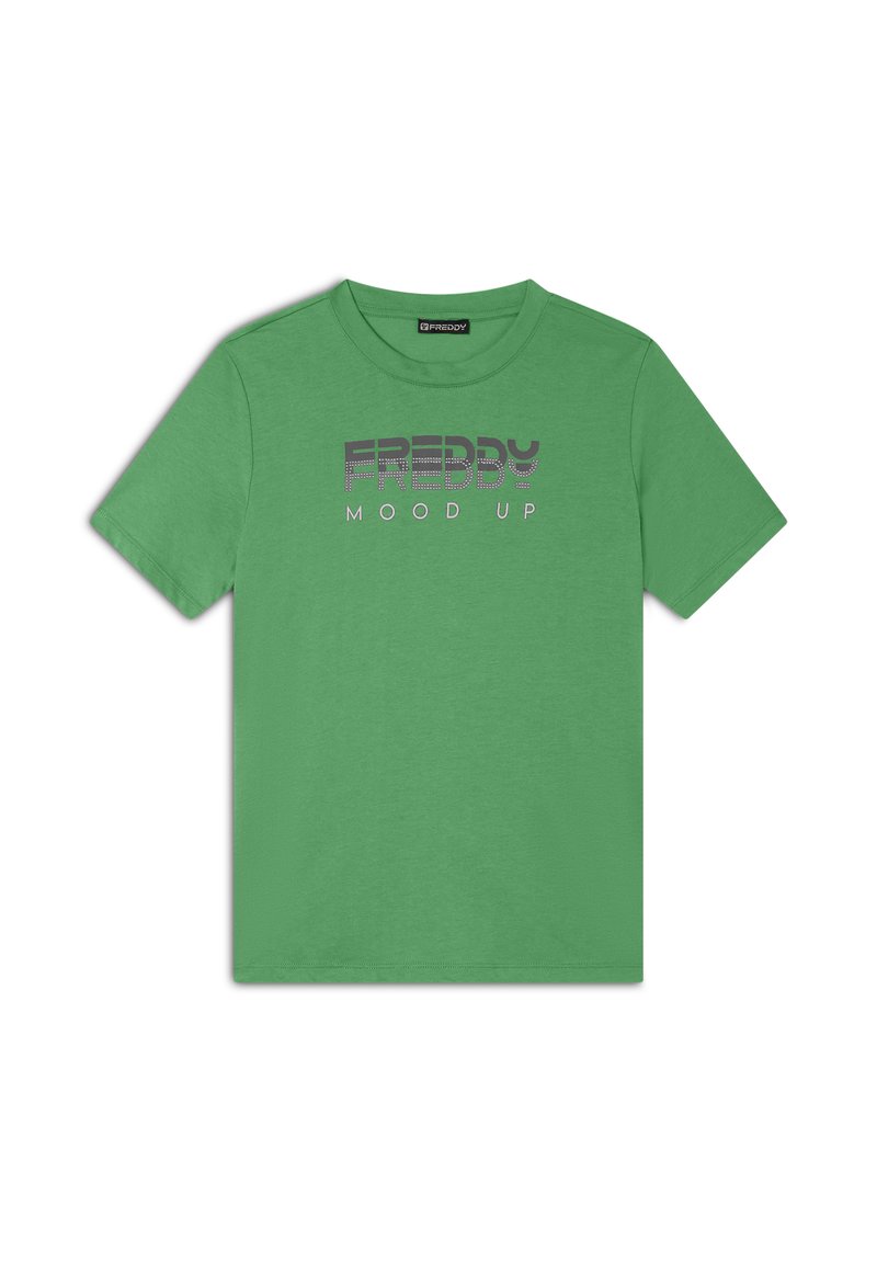 Freddy GIROCOLLO CON GRAFICA E PERLINE - Camiseta estampada - bright green