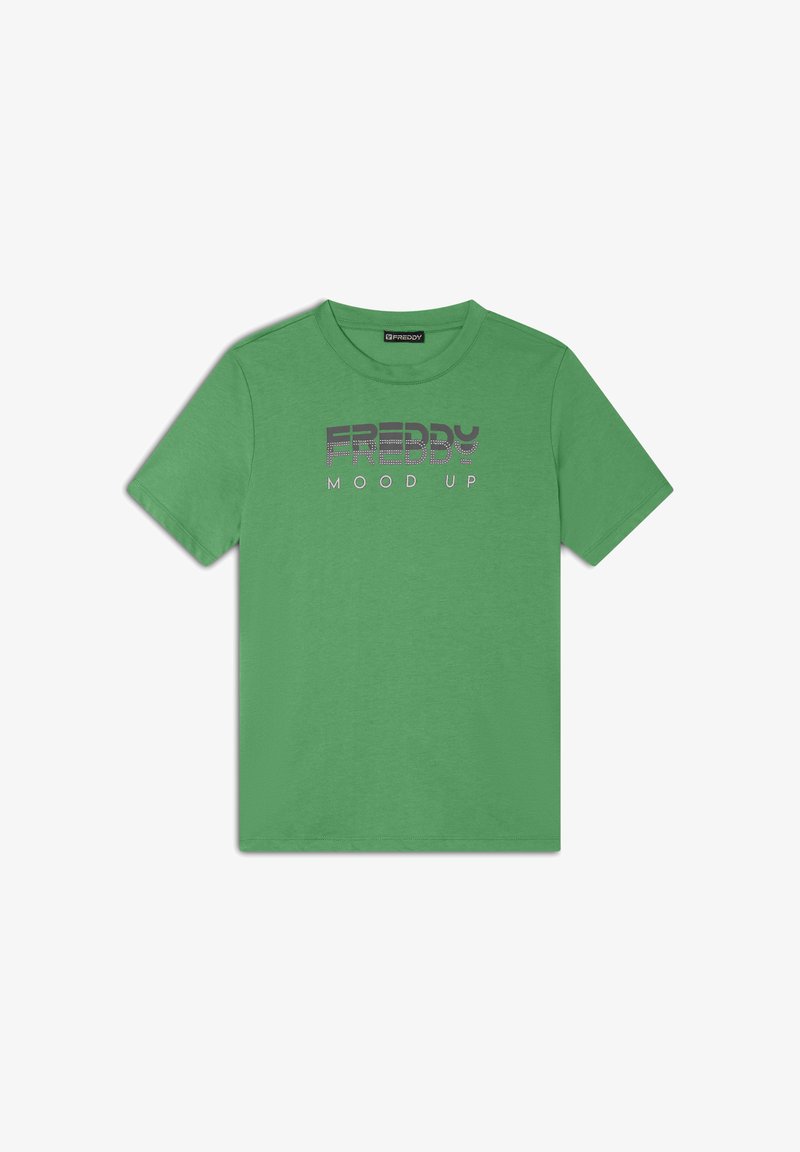 Freddy GIROCOLLO CON GRAFICA E PERLINE - Camiseta estampada - bright green