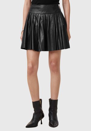 AllSaints VENA LEA KILT - A-line skirt - black