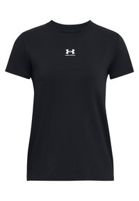 Under Armour RIVAL CORE - Basic T-shirt - black white