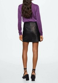 Mango Strickpullover - purple