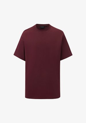 Carlheim, CARLHEIM OVERSIZED TRAINING T-SHIRT T-SHIRT - Lihtne T-särk - burgundy