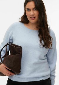 Vero Moda Curve VMCDOFFY  - Pullover - brunnera blue