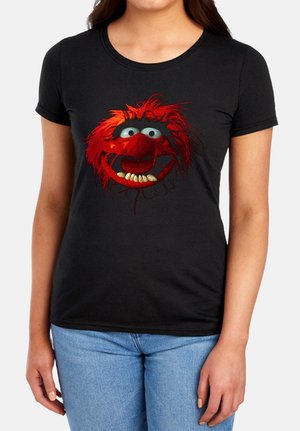 Disney, THE MUPPETS ANIMAL FACE - Print T-shirt - black