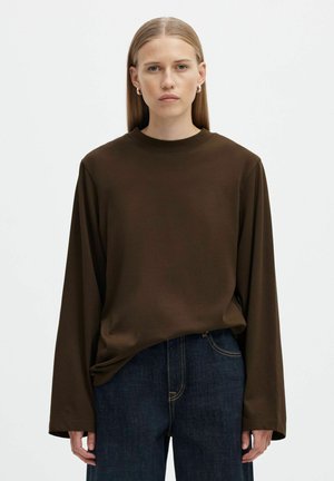 Selected, LONG-SLEEVED T-SHIRT MOCK NECK - Long-sleeved top - delicioso