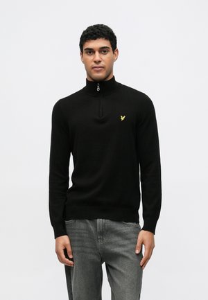 QUARTER ZIP - Svetrík - jet black