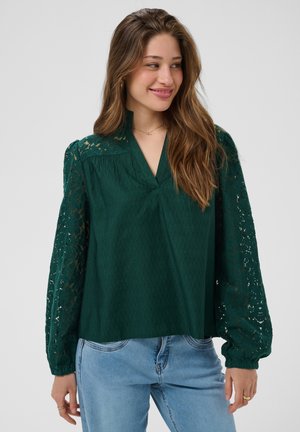 Cream, CREAM CRLISELIN LACE BLOUSE - Blouse - ponderosa pine