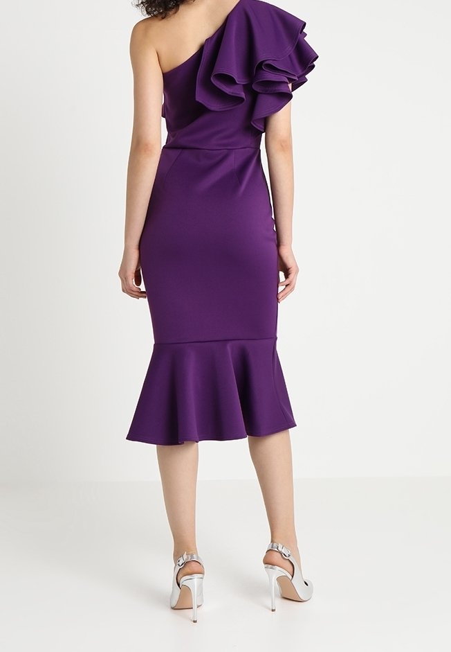 true purple dress Dramatic Two-Tone Purple Sequin Prom Dress