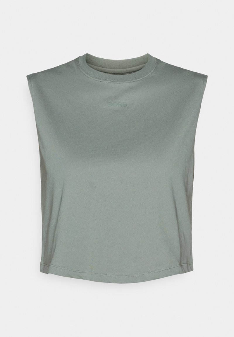 Björn Borg T-shirt basic groen gemêleerd