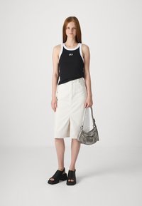 GAP LOGO HALTER - Top - black/white