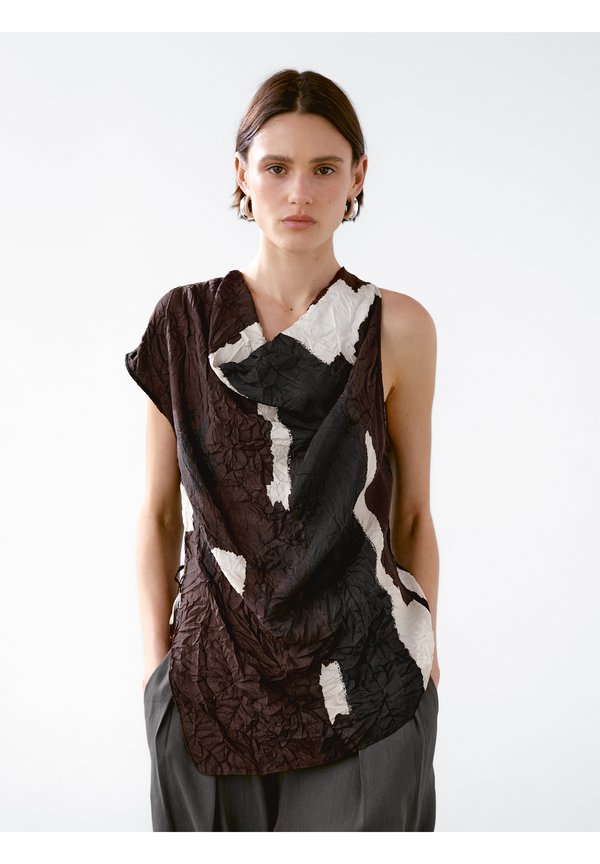 COLOUR BLOCK WITH DETAIL - Bluse