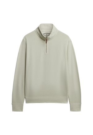 Superdry & Co, SUPERDRY  ESSENTIAL HALF ZIP JUMPER.. - Sweater - silver birch