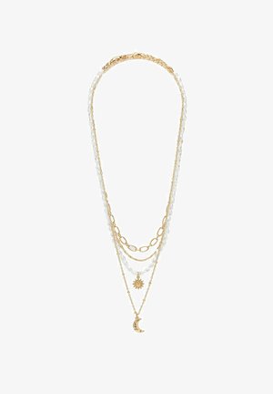 Stradivarius SET OF 4 MOON AND SUN - Collier - gold coloured