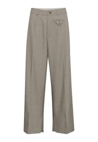 WIDE   - Trousers - feather gray melange