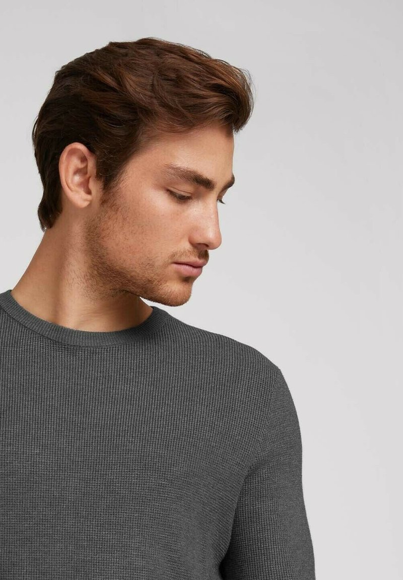 Herren Strickjacken | TOM TAILOR Strickpullover stormy gray melange/hellgrau - ZW05392 Herren Strickjacken | TOM TAILOR Strickpullover stormy gray melange/hellgrau - ZW05392