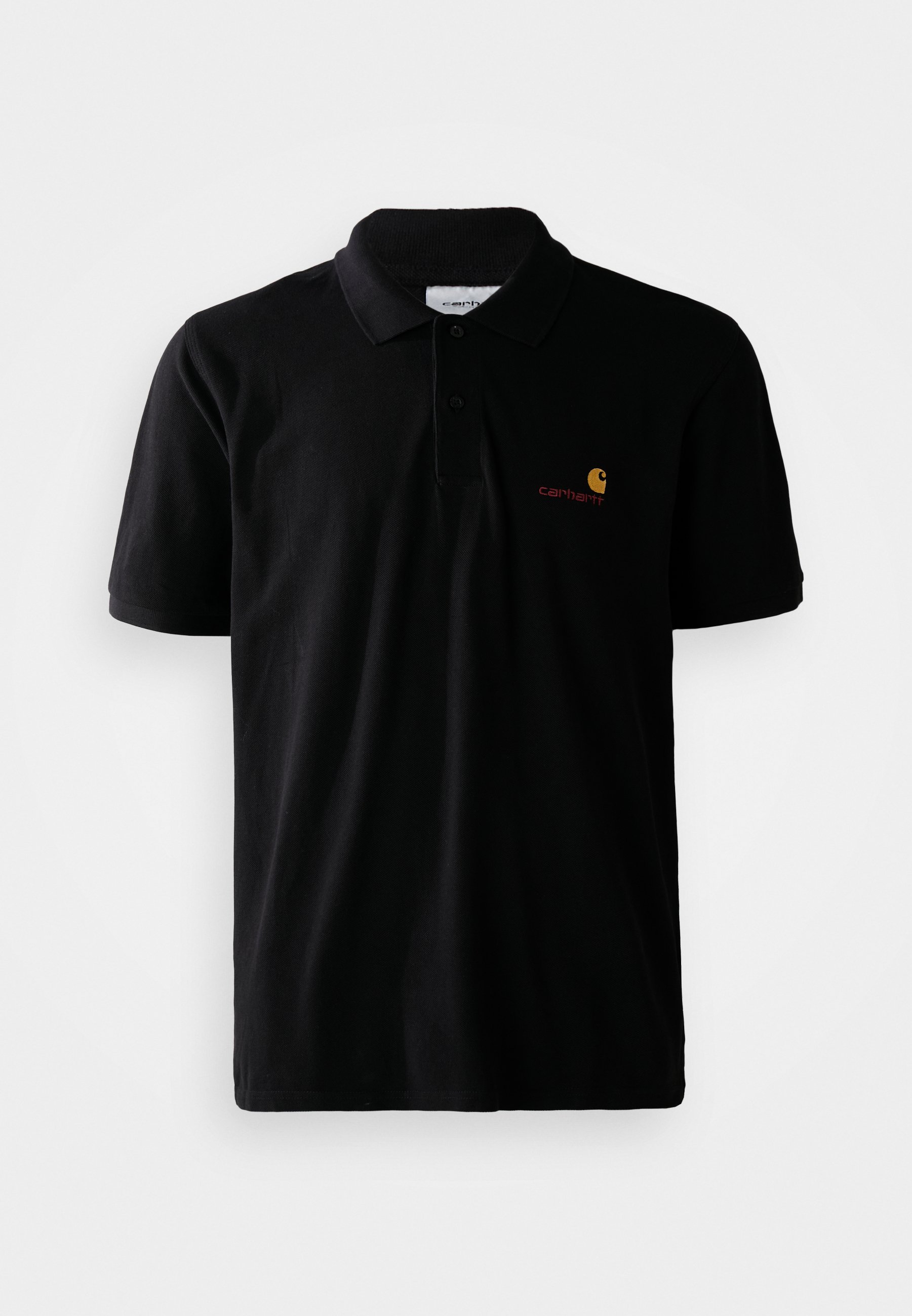 Carhartt WIP AMERICAN SCRIPT - Polo - black/preto - Zalando.pt