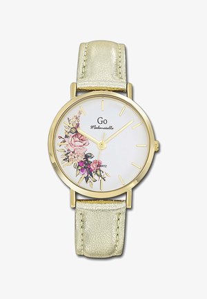 Go Girl Only, DAMEN LEDER ANALOGUHR MINERALGLAS SILBER - Watch - gold-coloured