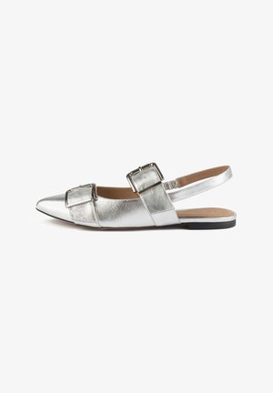 L37, Ballerines à brides arrière - silver-coloured