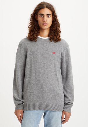 Stickad tröja - mid tone grey heather