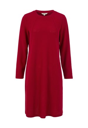 WITH POCKETS - Stickad klänning - red