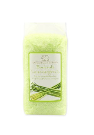 BADESALZ BADEZUSATZ LEMONGRAS MIT SCHAFMILCH - Schaumbad & Badezusätze - grün