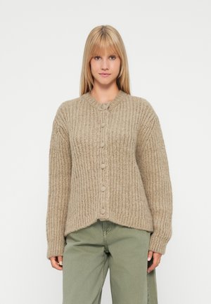 JDYADELA BUTTON CARDIGAN  - Kardigán - beige melange