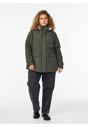 Zizzi, MIT KAPUZE - Parka - black olive