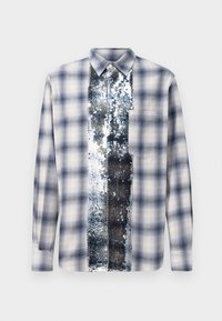 SEQUIN PLAID SHIRT - Ing - white/blue
