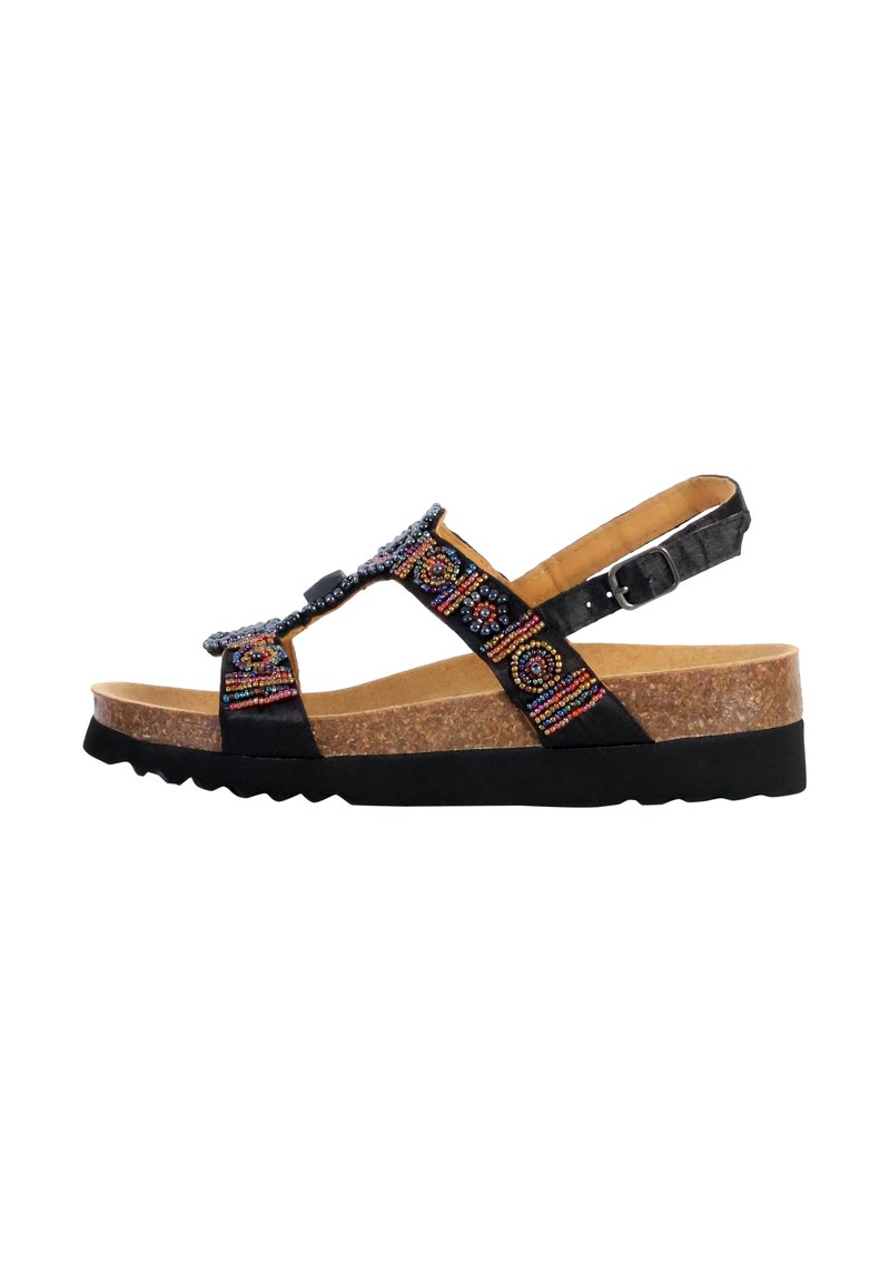 Sandalias Scholl Bogotá Con Perlas Tacón 4cm, Plantilla De