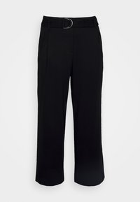 Vero Moda Curve VMBAILEY PAPERBAG WIDE BELT - Παντελόνι - black