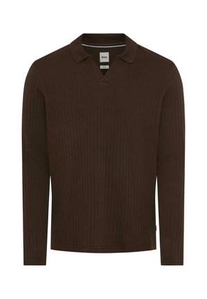 BRAX, STYLE PRINCETON - Langærmet T-shirt - chocolate