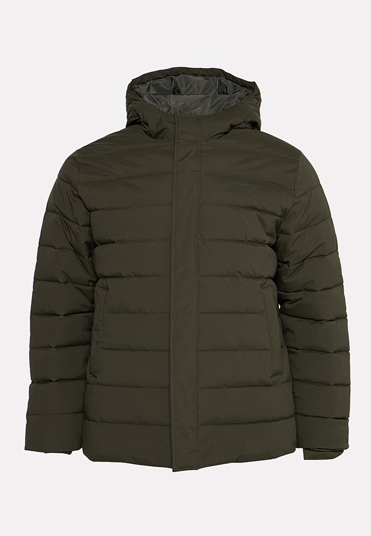 Les Deux Winterjas groen