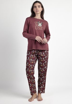 MANGA LARGA MINNIE MOUSE SET - Conjunto de pijama - burdeos
