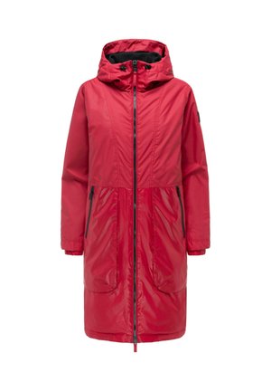 LANG EDELUMHANG - Parka - deep red