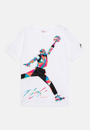 Jordan JUMPMAN HEIRLOOM TEE UNISEX - Nyomott mintás póló - white