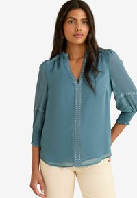 REGULAR FIT - V-NECK - Blouse - blue